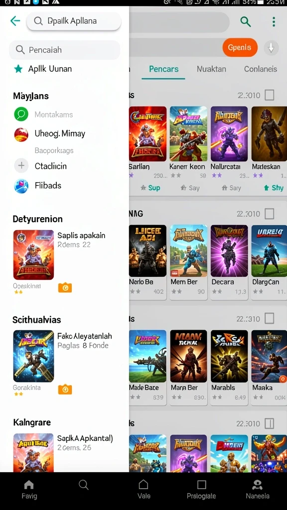 rr44 - Screenshot 2: Menunjukkan pemandangan indah dalam permainan.